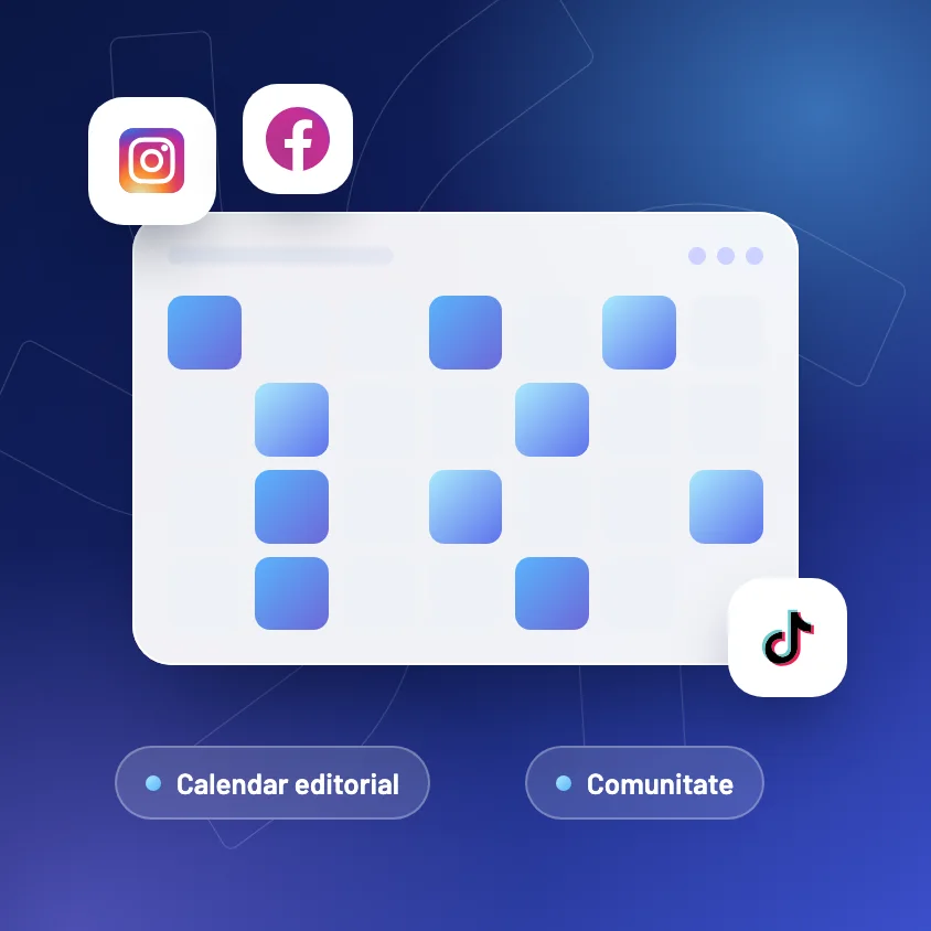Social media management: calendar editorial și comunitate